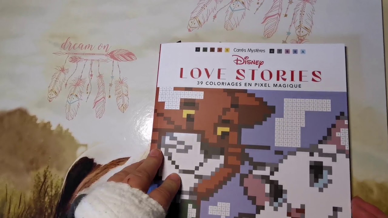 Présentation du Carré Mystère Love Stories Coloriages en Pixel Magique