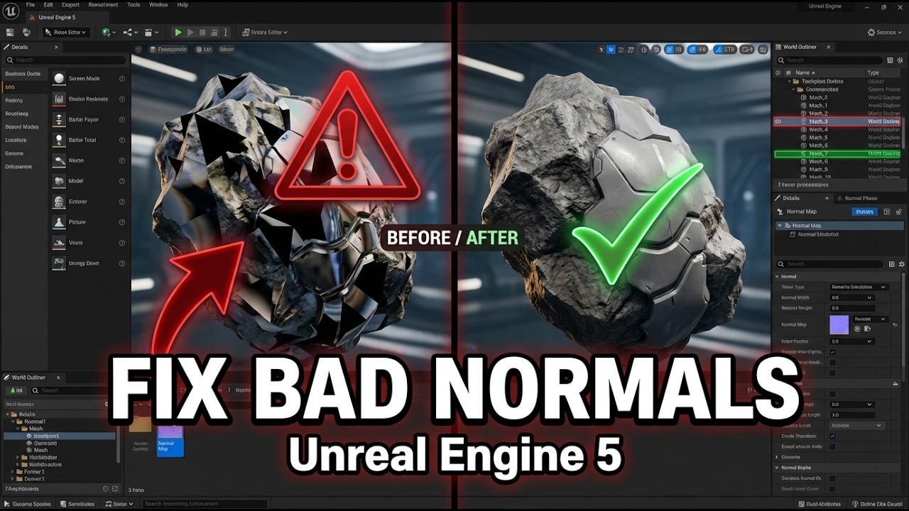 Fix Inconsistent Normals on Any Mesh in Unreal Engine 5 (Easy Method ...