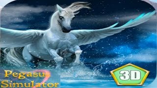 #Pegasus Flying #Horse #Simulator -Wild Animals World Simulation - iTunes/Android screenshot 2