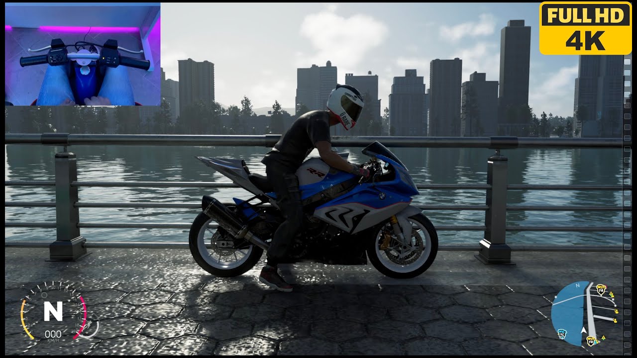 The Crew 2 BMW S 1000 RR with THRUSTMASTER FREESTYLER BIKE HANDLEBAR
