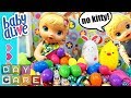 👶Baby Alive Daycare! During art class Kitty TAKES ALL of the Easter eggs and gets a time-out! 😡