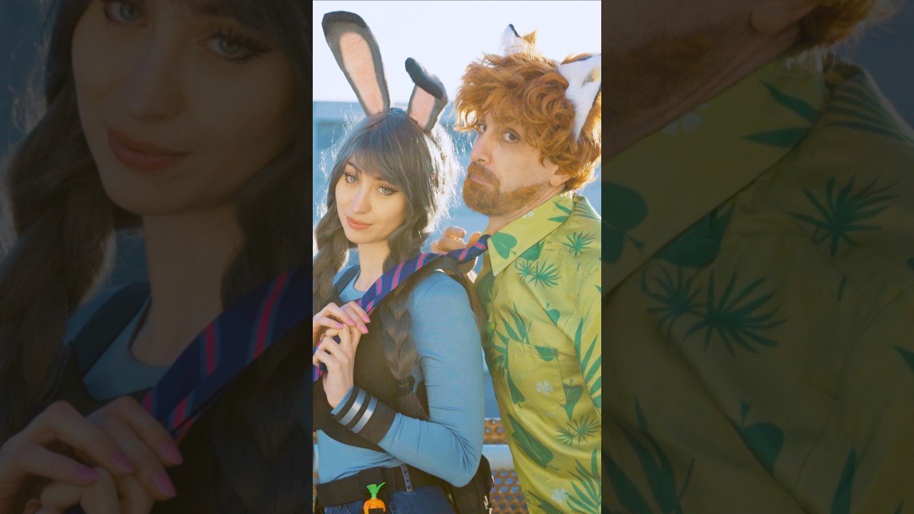🐰BEAUTIFUL Nick and Judy cosplays from Zootopia🦊 Spotted at Romics