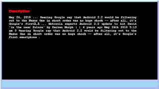 Motorola expects Android 2.2 update to hit Droid 'in the near future' screenshot 5