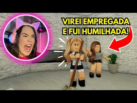 VIREI EMPREGADA e FUI HUMILHADA no BROOKHAVEN!!! - ROBLOX