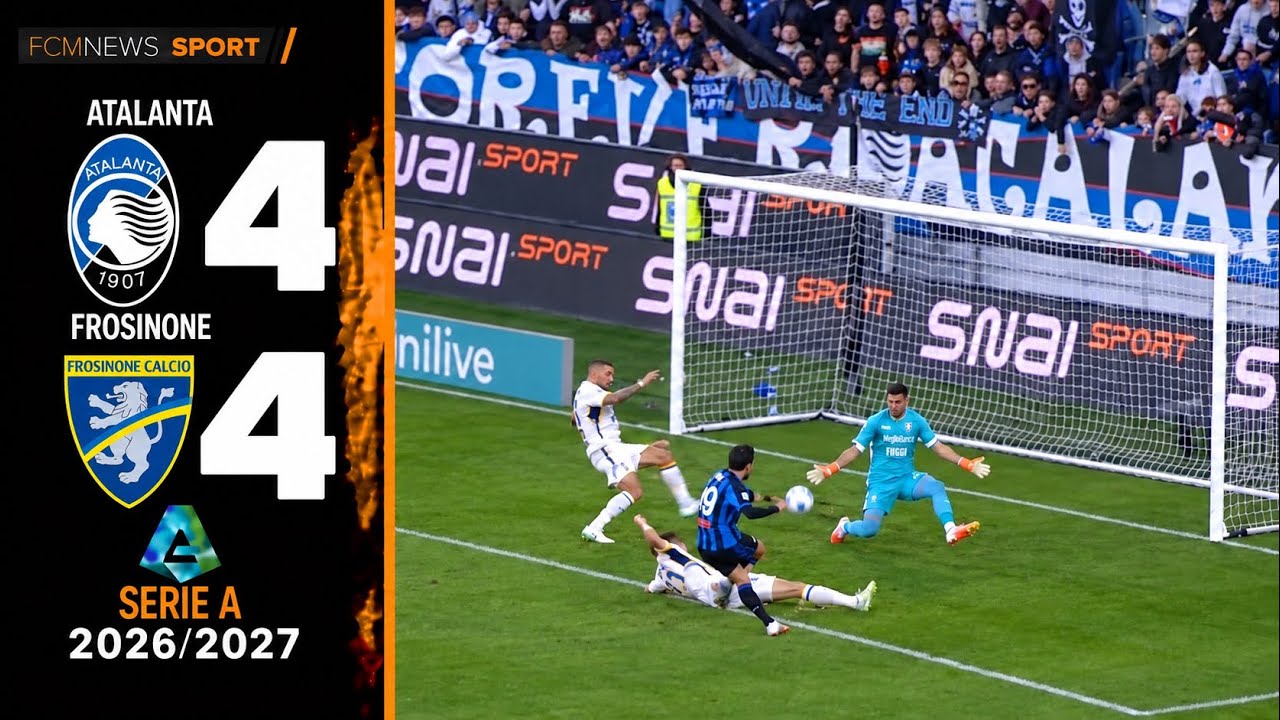 Atalanta Frosinone 4-4 || La PARTITA dell'ANNO || Serie A 2026/2027