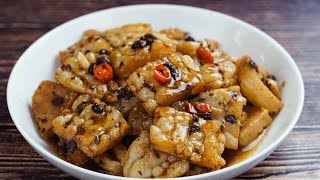 【1mintips】豆豉燜苦瓜，甘甜下飯。當涼菜當熱菜，都很美味！！因為耐煮，帶便當也很適合！！學起來！！