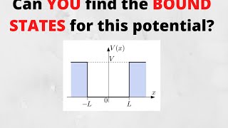 Determining the BOUND STATES for the Finite square well by brute force (no tricks)