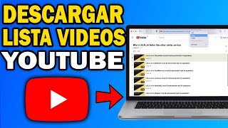 Cómo Descargar Listas de Videos en YouTube 2025 Paso a Paso