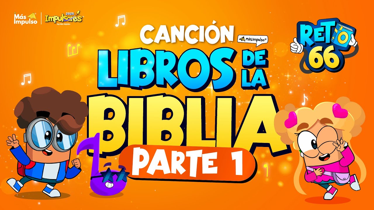 Libros de la Biblia para niños | 🚀 RETO 66 Parte 1 | Canciones cristianas para niños 🎶