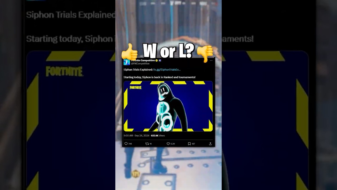 Fortnite Finally Brought SIPHON Back! #fortnite #shorts #fortniteclips