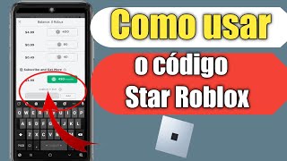 Como usar códigos de estrelas no Roblox 2022 | Digite Roblox Star Code no celular |