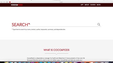 Как установить сторонние библиотеки с помощью Cocoapods