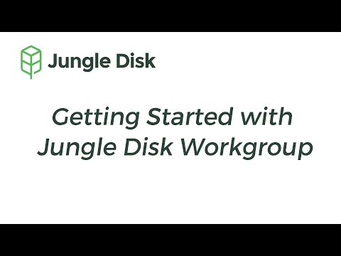 Jungle Disk: Getting Started, Workgroup Edition