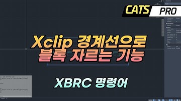 [CATS] Xclip 경계선으로 블록 자르기(XBRC 명령어) XClip Block Cut, Lisp, AddIn, API, 리습, 자동화, 애드인, 캐드, Cad