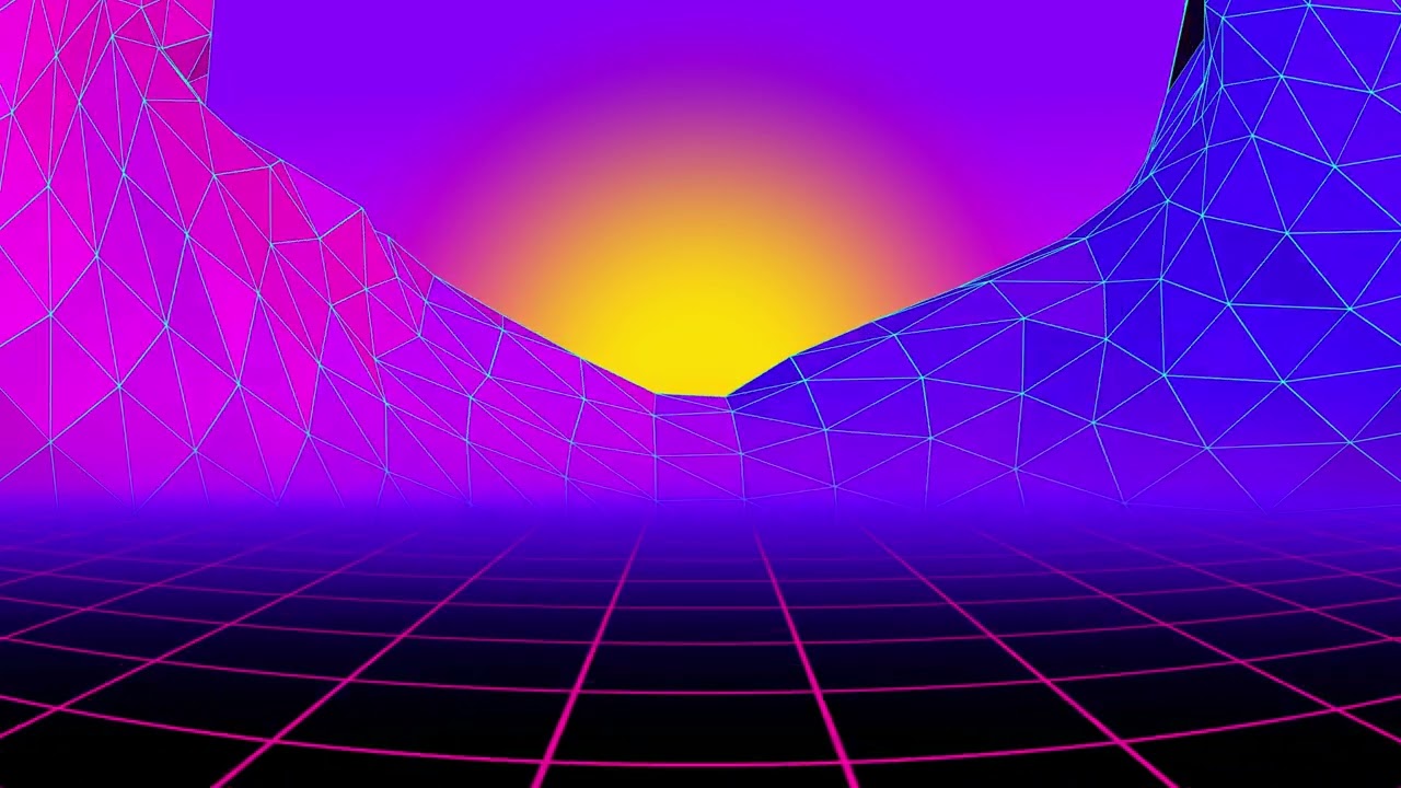 Mountain Geometric Background 4k VJ Loop Video | No Copyright Motion Background Video