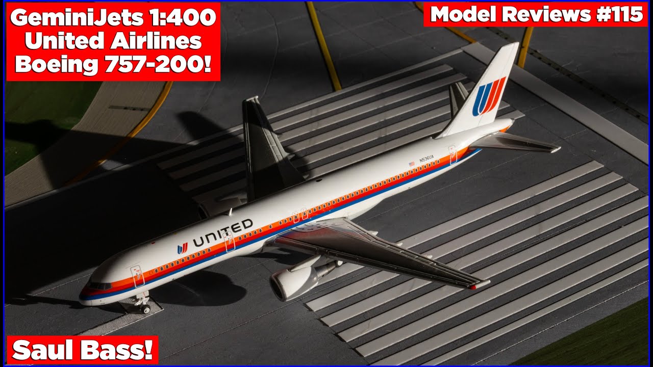 GeminiJets 1:400 United Airlines Boeing 757-200! | Model Reviews