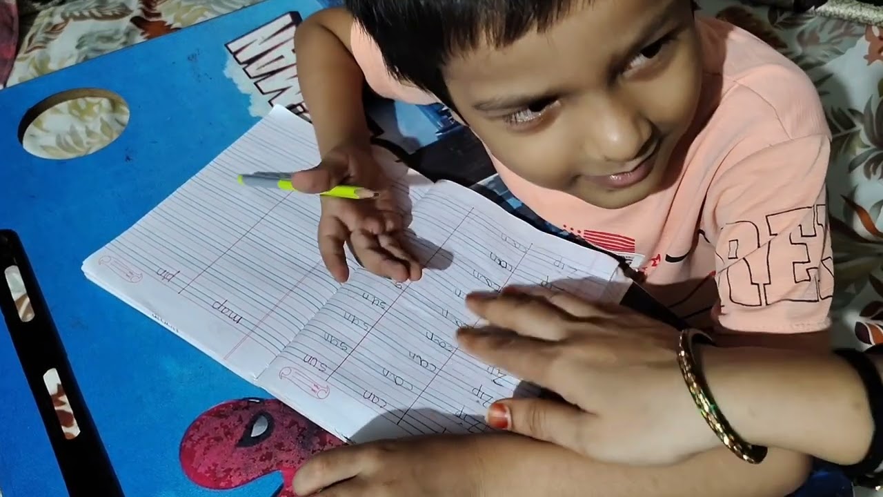 Three Letter Words💫 Written practice of Three Letter Words 💫Hanin Ki Practice Series