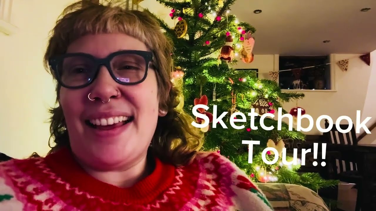 Экскурсия по альбому эскизов, выполненных в смешанной технике!!