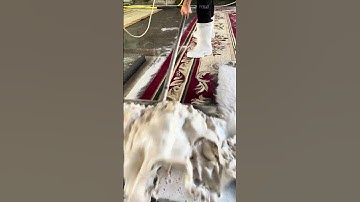 FOAM SCRAPING #satisfying #asmr #relax #rugcleaning