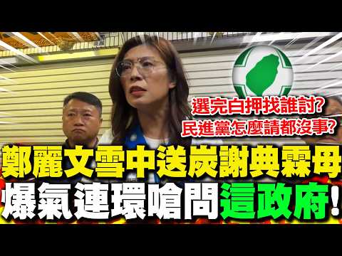 【全程字幕】綠色恐怖全面追殺?!鄭麗文夜探謝典霖母鄭汝芬 怒批這政府"放狗咬人"! 爆氣連環問:吃幾顆貢丸算賄選?民進黨怎麼請都沒事?
