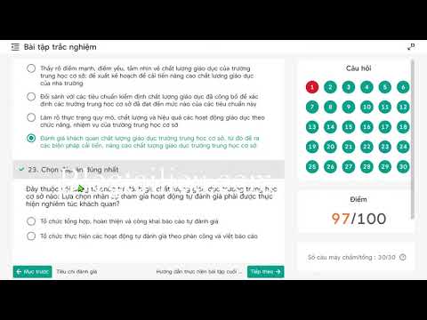 Video ĐÁP ÁN 30 CÂU HỎI TRẮC NGHIỆM CUỐI KHOÁ MÔ ĐUN 05... - YouTube