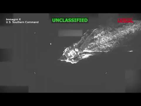 Usa, esercito colpisce sospetta barca di trafficanti di droga nei Caraibi: il video dell'attacco