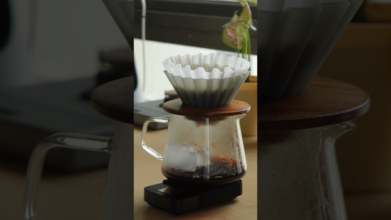 Flash Brew Iced Coffee with Origami Dripper 