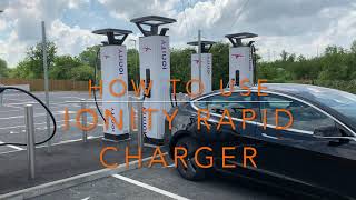 Using IONITY rapid EV chargers in UK with Tesla Model 3