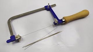 منشار يدوي و شفرات لتقطيع الاشياء الدقيقة  - Adjustable Hand Saw Frame Saw Bow for wood & Metal