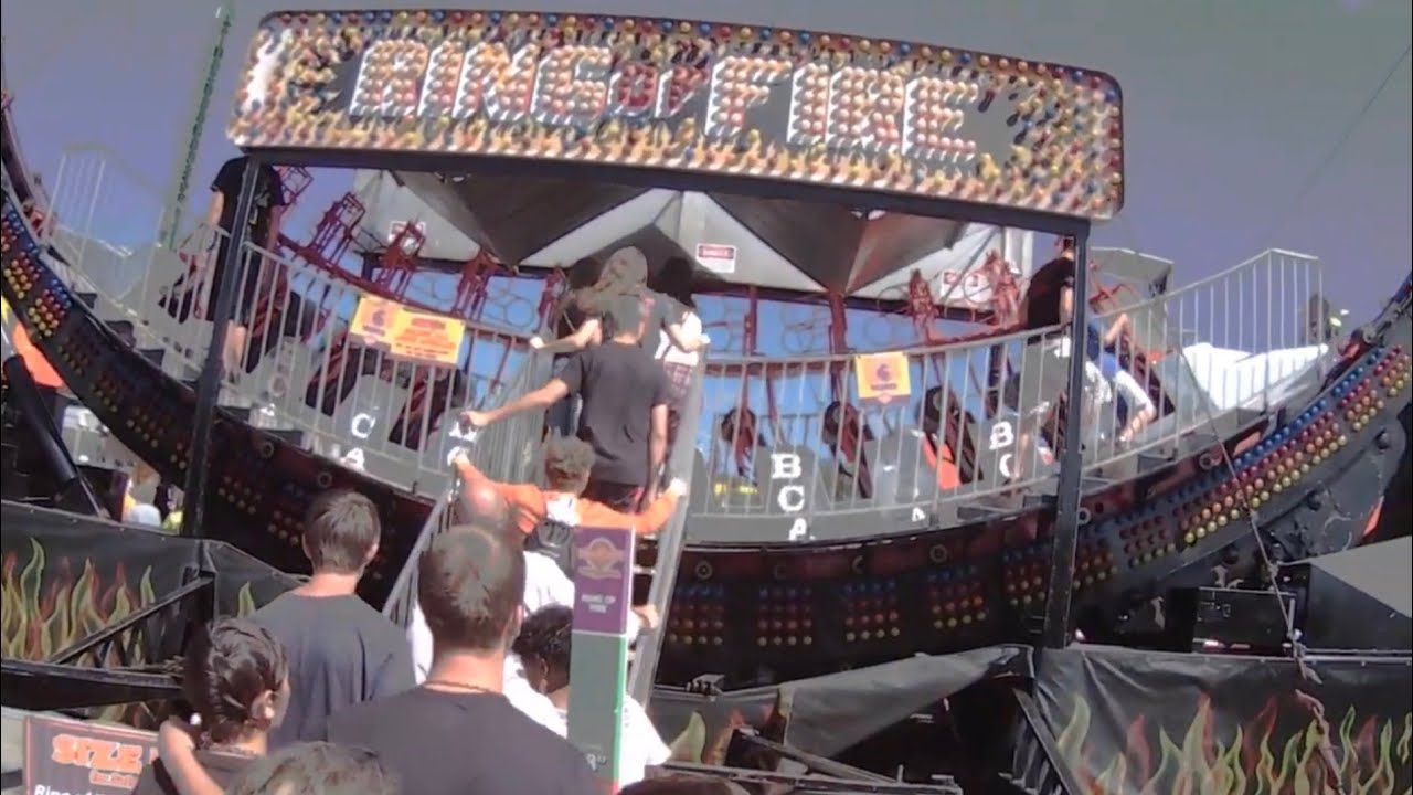 Ring of Fire ride | POV thrill ride at Iowa State Fair