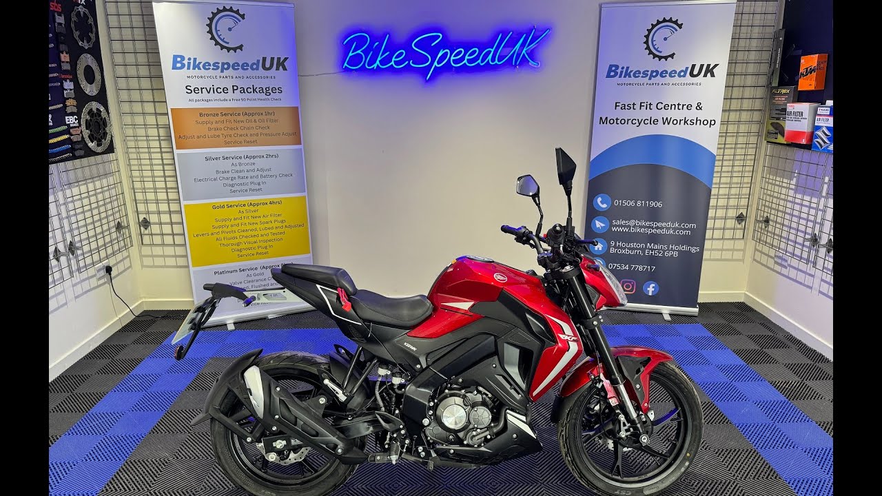 Keeway Rkf Red Keeway RKF125 in Red - Walk around video - YouTube
