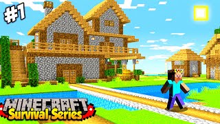 Minecraft Pe { Survival Series } 🤩 1.20 In Hindi Epi. 1 | Made Beautiful House😘