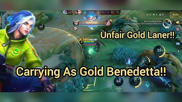 Power Spikes Of A Carry‼️ BENEDETTA GOLD GAMEPLAY‼️ GUIDE & BUILD‼️#benedetta #mobilelegends 