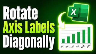 How to ROTATE AXIS LABELS DIAGONALLY in EXCEL - Easy!