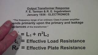 TTT323 Output Transformer Response