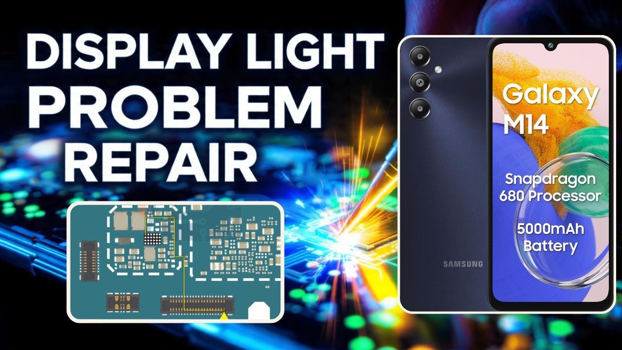 Samsung Galaxy M14 📱 No Display Light 💡 | No Graphics Fix