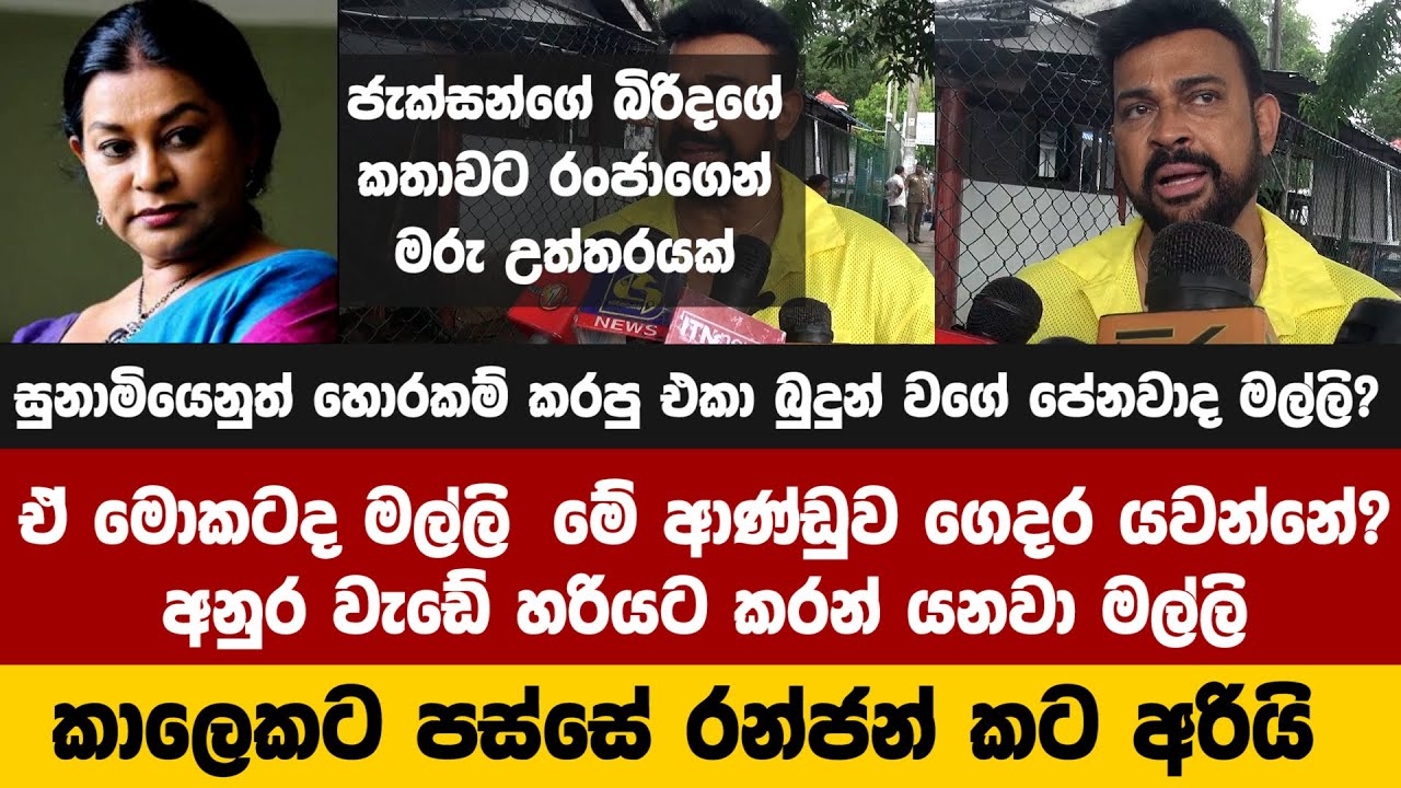 ඒ මොකටද මල්ලි ‌මේ ආණ්ඩුව ගෙදර යවන්නේ? අනුර වැඩේ හරියට කරන් යනවා?කාලෙකට පස්සේ රන්ජන් කට අරියි