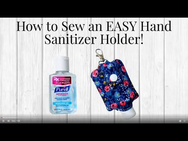 Free Sanitizer Holder - Ava Pouch - A Quaint Stitch