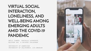 Virtual Social Interaction, Loneliness, and Well-Being Among Emerging Adults Amid the COVID Pandemic