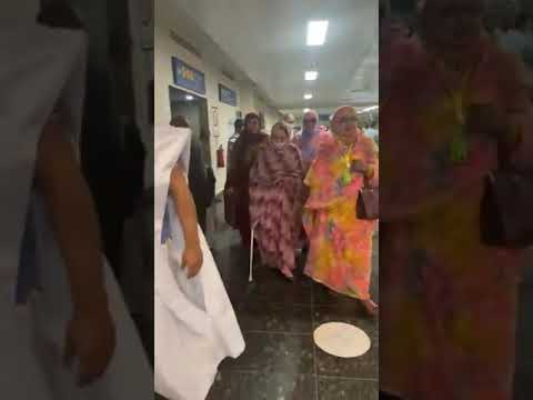 عودة امتها منت الحاج من الرحلة الاستشفاءية