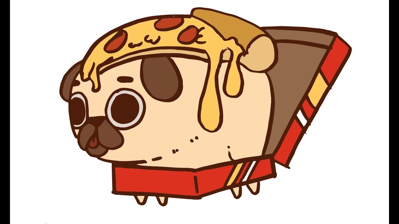 How to draw Cute Pug Dog Pizza - thptnganamst.edu.vn