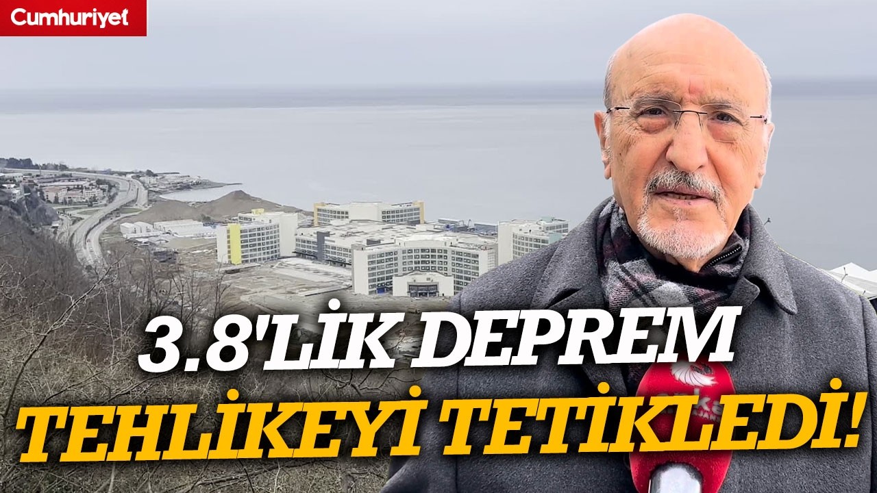 Trabzon'daki 3,8'lik deprem tehlikeyi tetikledi: 