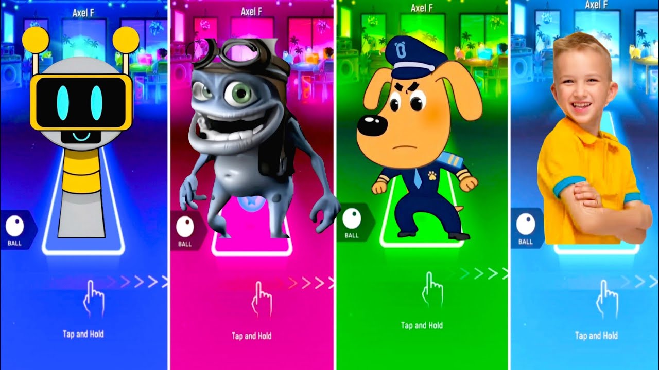 Incredibox Sprunki 🆚 Crazy Frog 🆚 Sheriff Labrador 🆚 Blippi - Tiles Hop Edm Rush  