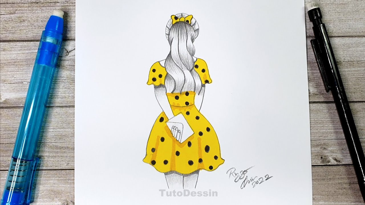 Dessin Facile Et Beau De Fille