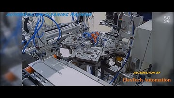 Lid cleaning machine.#robot #robotics
