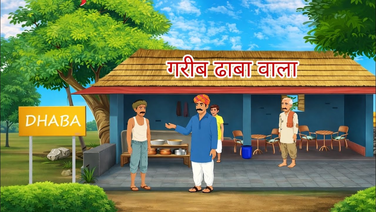 गरीब ढाबा वाला | मेहनत की जीत | Cartoon Story | Hindi Kahani | Bedtime stories 