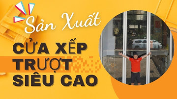 Sản xuất cửa xếp trượt 3 cánh nhôm Xingfa 63 siêu cao || Tâm nhôm
