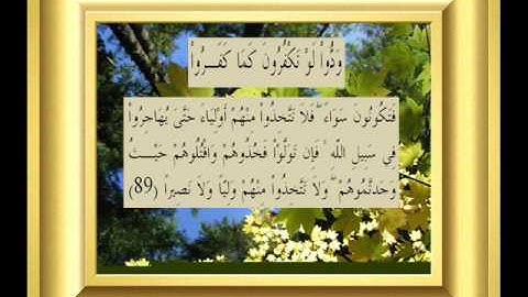 القران الكريم سورة النساء الأية 89.wmv