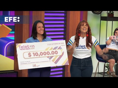 Teletón charity campaign begins to help those affected by the double earthquake in Venezuela
