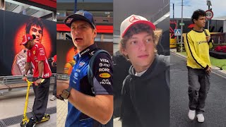 Lewis Hamilton Max Verstappen Kimi Antonelli arrived in Madring | F1 Drivers arriving in Paddock BTS Update